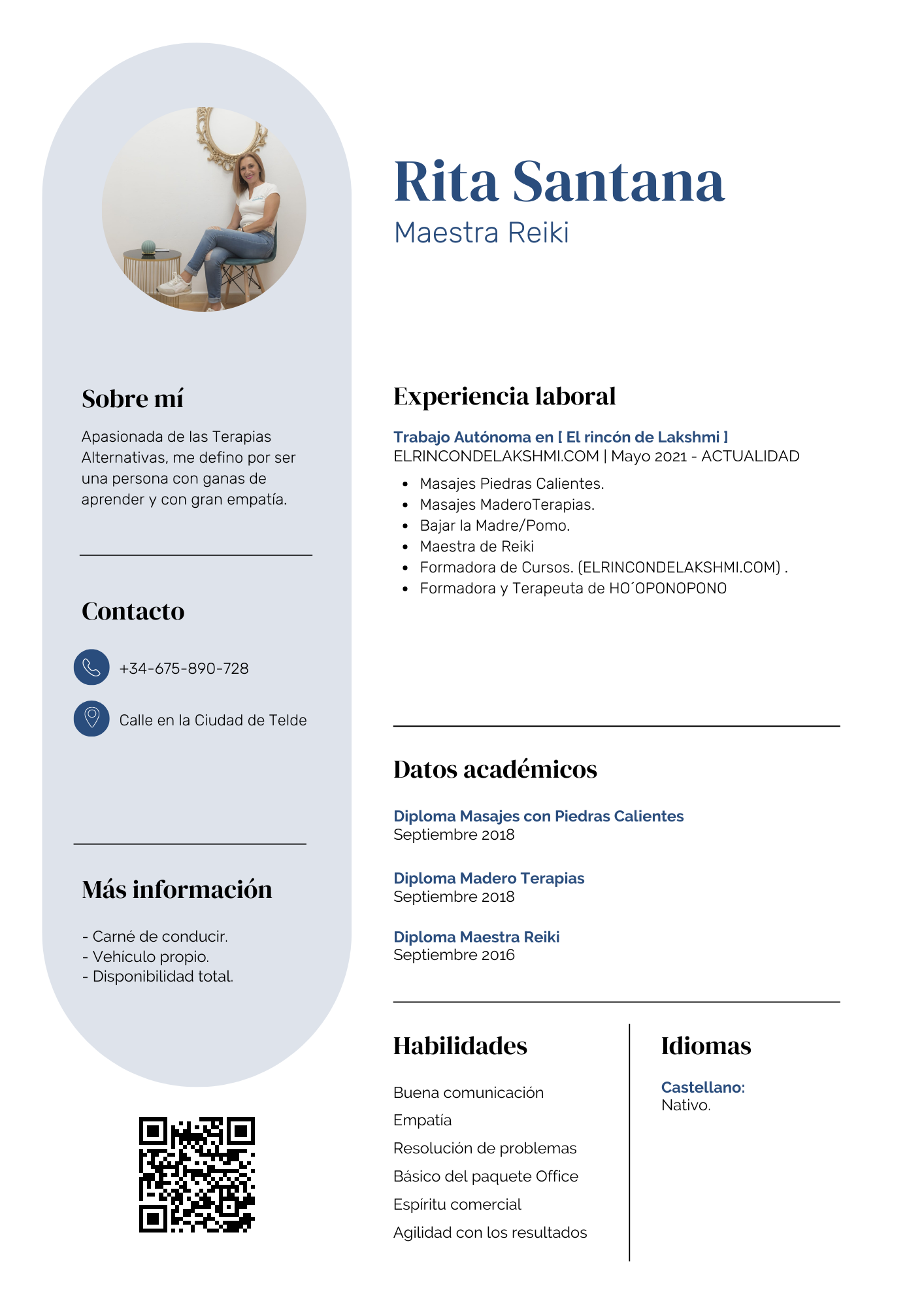 CV | El rincón de Lakshmi